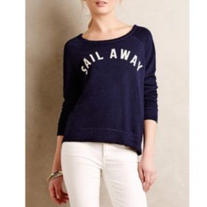 Sundry by Anthropologie navy blue pullover